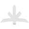 Ekena Millwork Alberta Architectural Grade PVC Gable Bracket, 60"W x 37 1/2"H x 4"D x 6"F, 15/12 Pitch GBP060X38X0406ALB00 - alternate 5